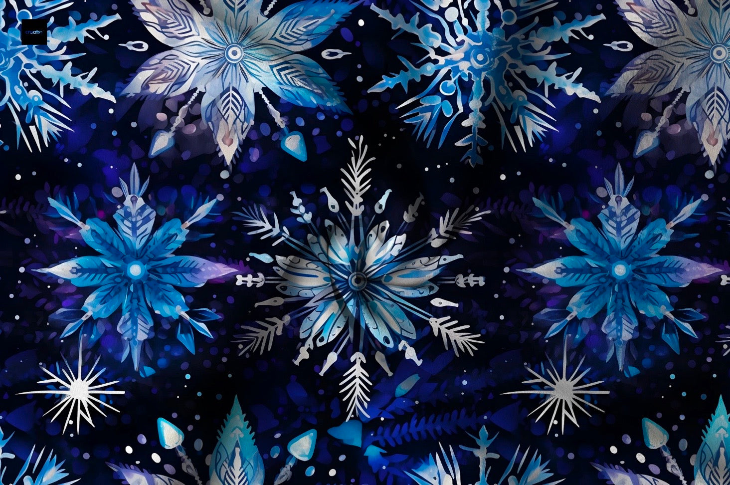 Schneeflocke auf schwarz   Winterzeit Aktuelle Vorbestellung